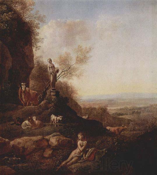 Johann Christian Klengel Italienische Landschaft France oil painting art